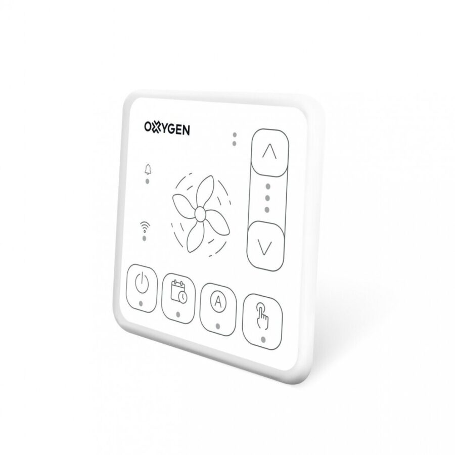 Oxygen rekuperatoriaus Easy pultas su WiFi ir Bluetooth baltas